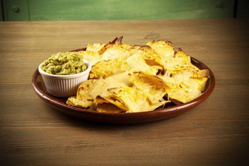 Nachos con guacamole